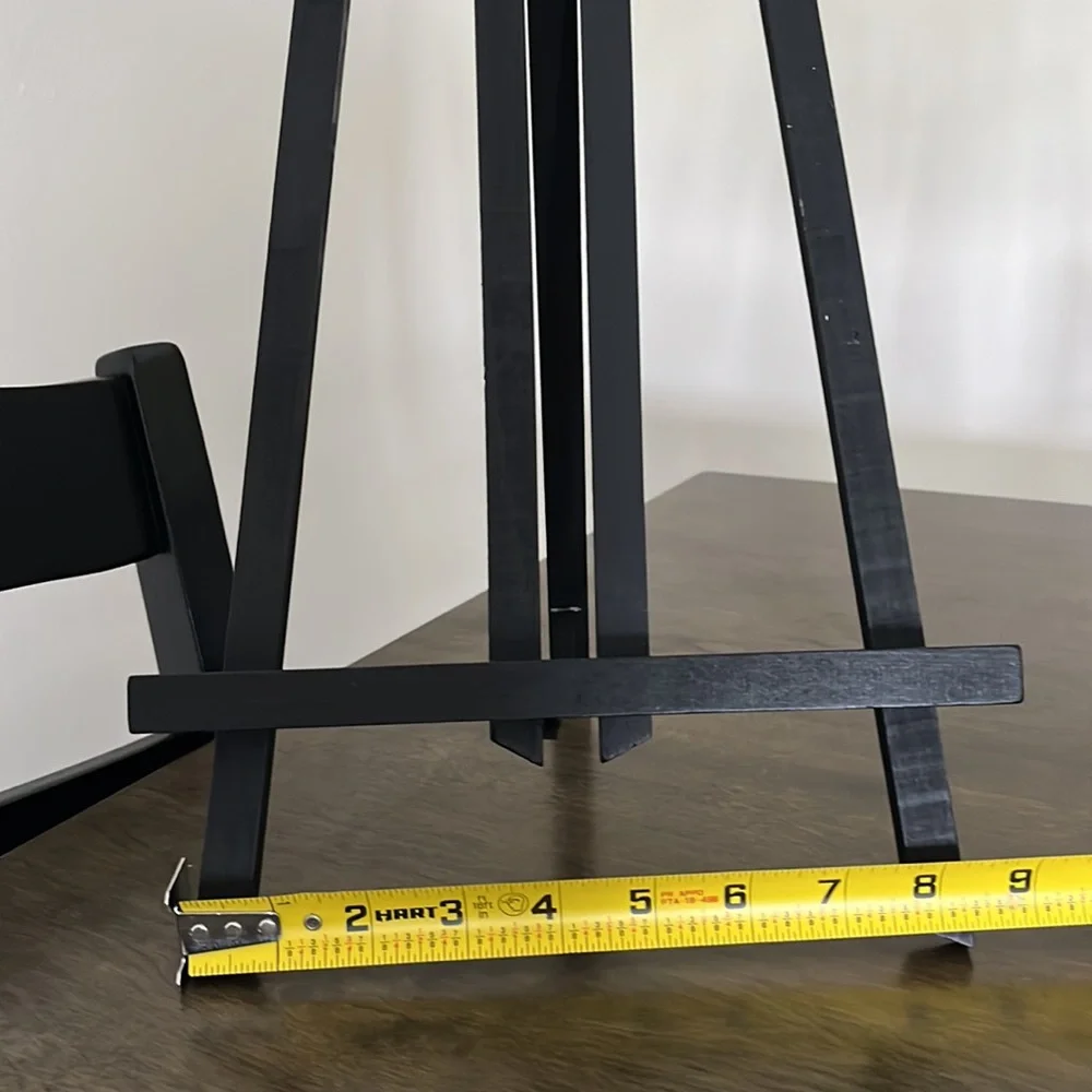 TWO Black Wooden Cookbook/ Book Holders/ Painting